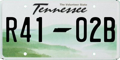 TN license plate R4102B