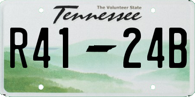 TN license plate R4124B