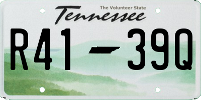TN license plate R4139Q