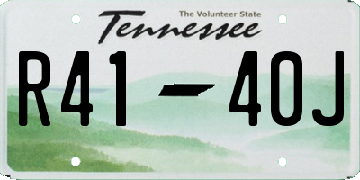 TN license plate R4140J