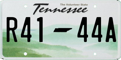 TN license plate R4144A