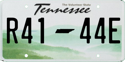 TN license plate R4144E