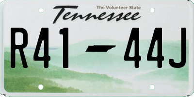 TN license plate R4144J