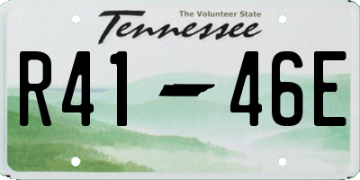 TN license plate R4146E