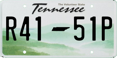 TN license plate R4151P