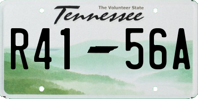 TN license plate R4156A