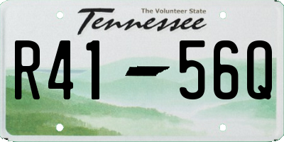 TN license plate R4156Q