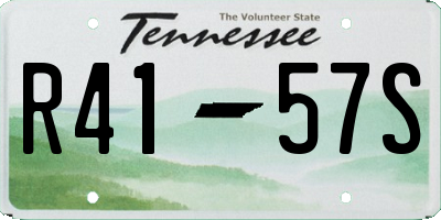 TN license plate R4157S