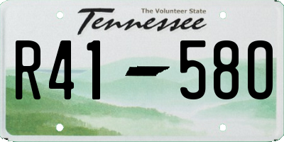 TN license plate R4158O