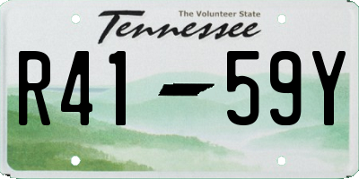 TN license plate R4159Y