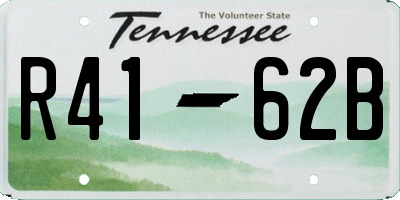 TN license plate R4162B