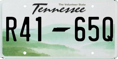 TN license plate R4165Q