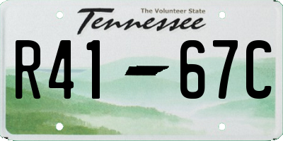 TN license plate R4167C