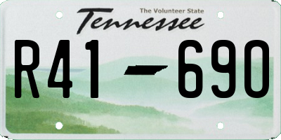 TN license plate R4169O