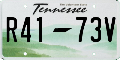 TN license plate R4173V