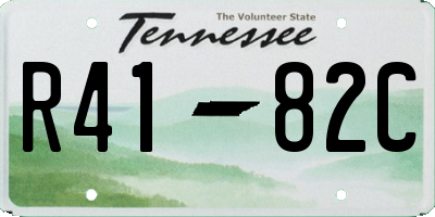 TN license plate R4182C