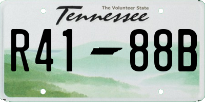 TN license plate R4188B