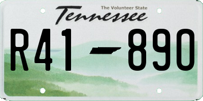 TN license plate R4189O