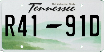 TN license plate R4191D