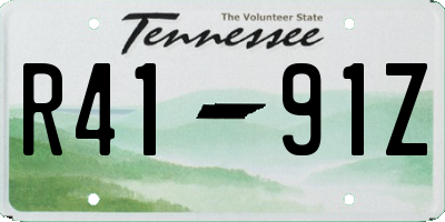 TN license plate R4191Z