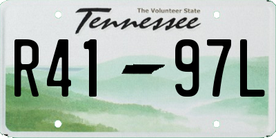 TN license plate R4197L