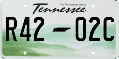 TN license plate R4202C