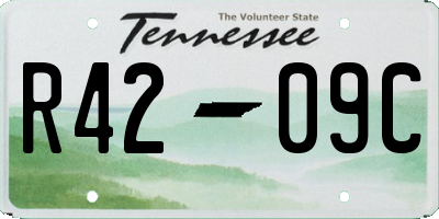 TN license plate R4209C