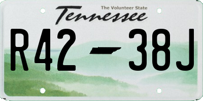 TN license plate R4238J