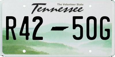 TN license plate R4250G