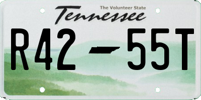 TN license plate R4255T