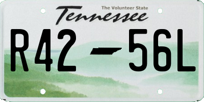 TN license plate R4256L