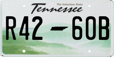 TN license plate R4260B