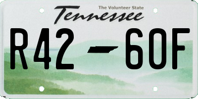 TN license plate R4260F