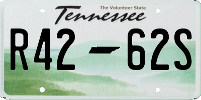 TN license plate R4262S