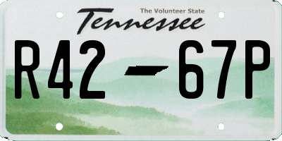 TN license plate R4267P