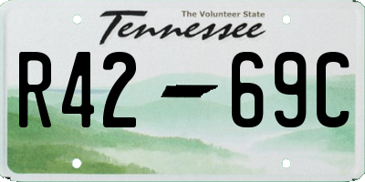 TN license plate R4269C