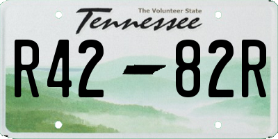 TN license plate R4282R