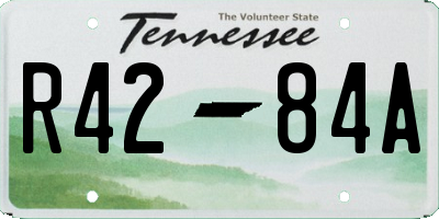 TN license plate R4284A