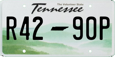 TN license plate R4290P