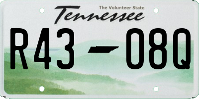 TN license plate R4308Q