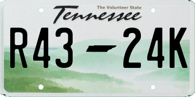 TN license plate R4324K