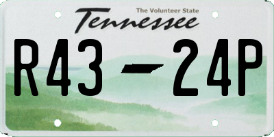 TN license plate R4324P
