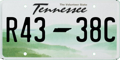 TN license plate R4338C