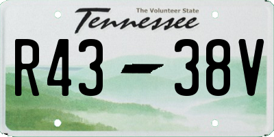 TN license plate R4338V
