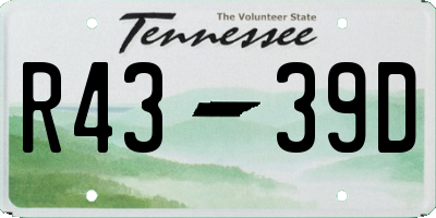 TN license plate R4339D