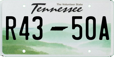 TN license plate R4350A
