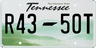 TN license plate R4350T