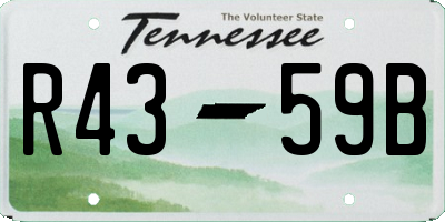 TN license plate R4359B