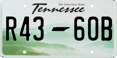 TN license plate R4360B
