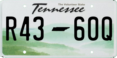 TN license plate R4360Q